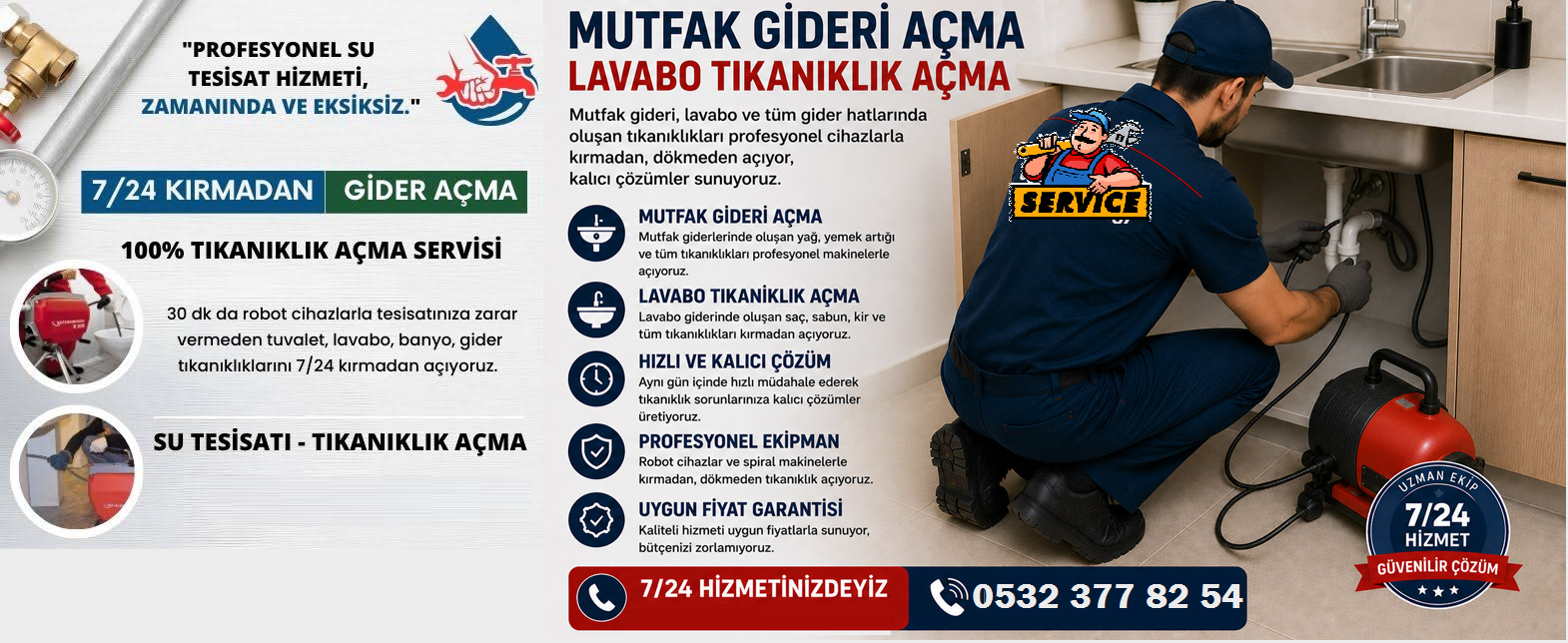 Mutfak Gideri Açma Hizmeti 